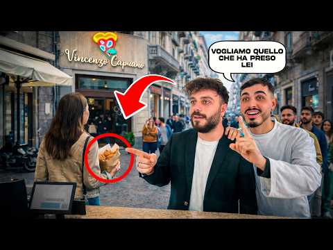 LE PERSONE DAVANTI A NOI DECIDONO COSA MANGIAMO A NAPOLI! (copio l'ordine)