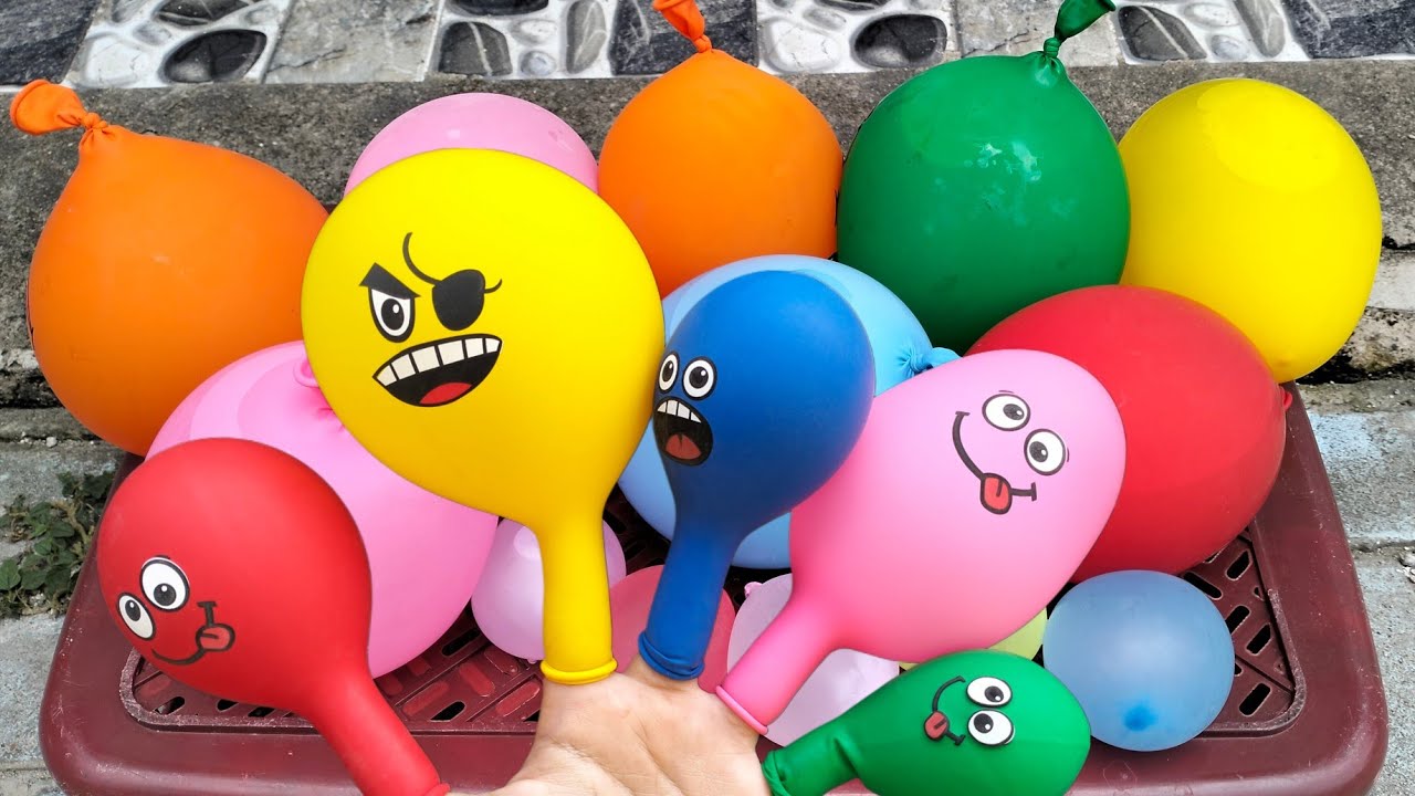 kompilasi BERMAIN BALLON WARNA-WARNI || MENIUP BALLON dan MELETUSKAN BALON AIR