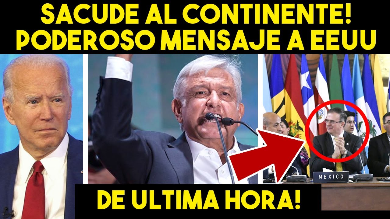 ACABA DE PASAR! AMLO SACUDE AL CONTINENTE Y PONE A MEXICO A LA CABEZA. ESTO ES HISTORICO. HOY