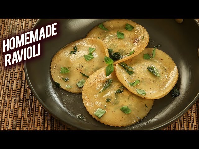 Homemade Ravioli - Ravioli Recipe Indian Style - Mushroom Ravioli - Easy Ravioli Recipe - Bhumika