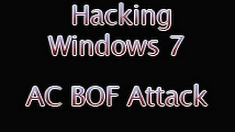 Hacking Windows 7 - Audio Coder Buffer Overflow Attack