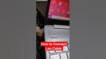 How to Connect Lan Cable To Laptop | Connect internet to Laptop@macnitesh #laptop #internet