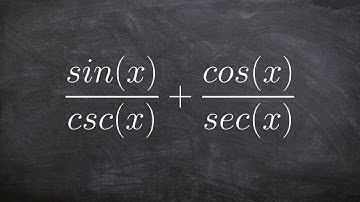 Pre-Calculus - how to add two trigonometric expressions without finding the LCD