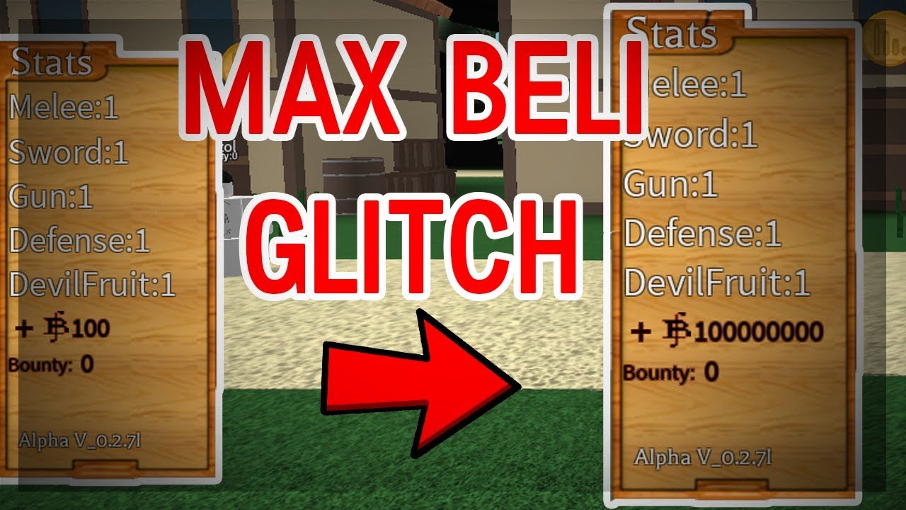 New Max Beli Glitch Steve S One Piece Roblox Youtube - roblox steves one piece money glitch