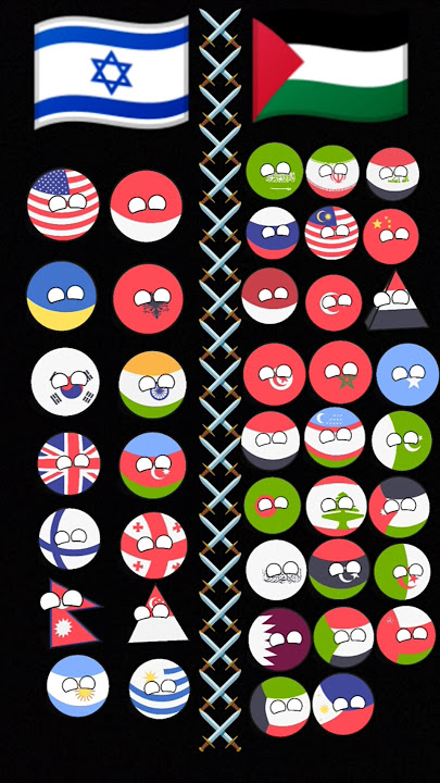 Palestine team 🇵🇸 vs 🇮🇱 Israel team #shorts #youtubeshorts #countryballs #palestine #israel