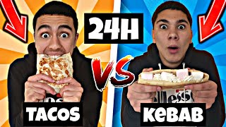 ON MANGE TACOS VS KEBAB PENDANT 24H !