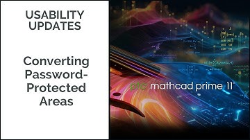 Converting Password Protected Areas in Legacy Mathcad Worksheets | Mathcad Prime 11