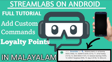 Streamlabs Mobile Setup | On Live Stream | Add Loyalty Points  | Timers And Commands | In Malayalam