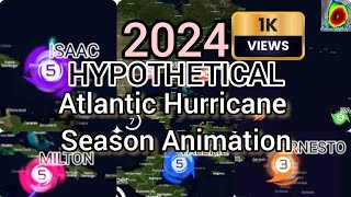 2024 Hypothetical Atlantic Hurricane Season Animation