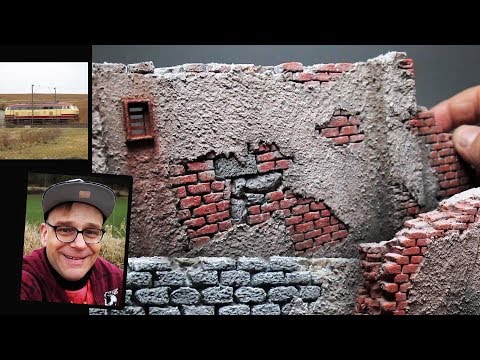 TUTORIAL Lostplace-MODELLBAU: Mauer-Torso in 1:32 & andere Kunstwerke #kunstmichiworld 077