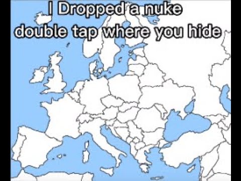 I Dropped a nuke try to hide (not real) #shorts #maps #viral #history