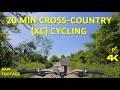 20-Min Spring Cross-country ride trough Slavonia/Croatia🚴 | 4K Virtual Workout