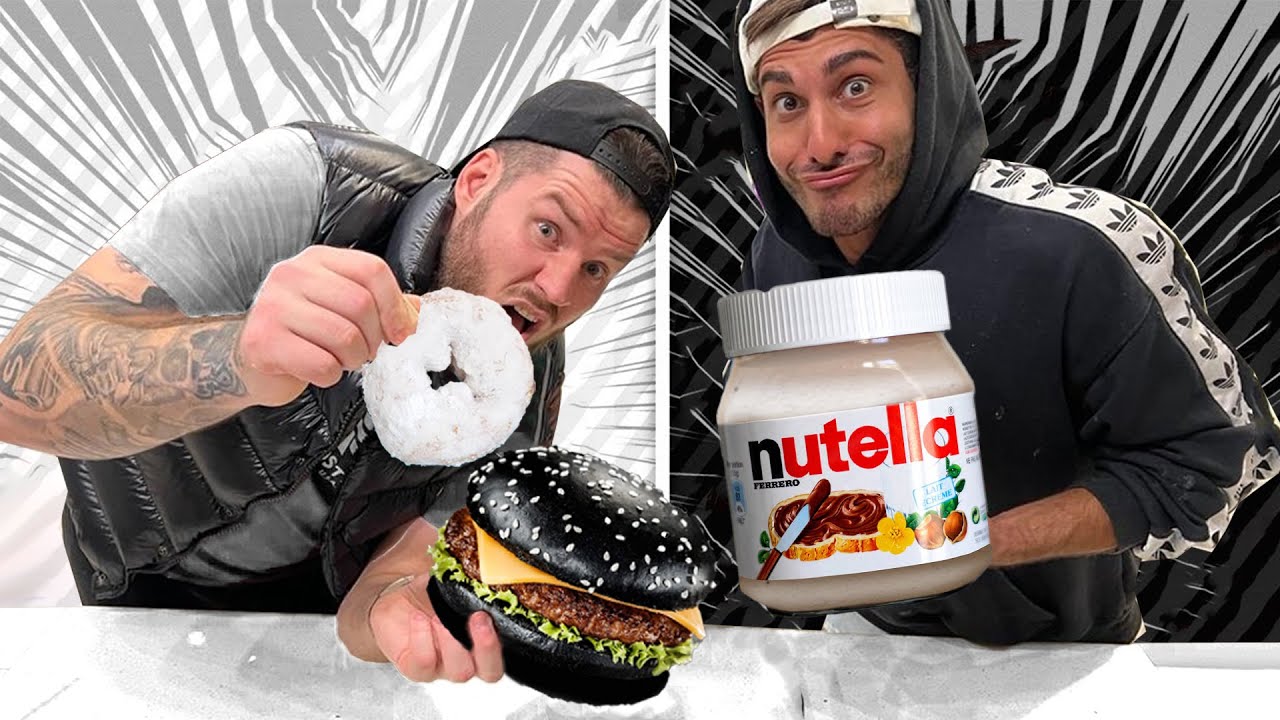 SCHWARZES vs WEIßES ESSEN CHALLANGE!