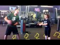 Extensive medicine ball throws