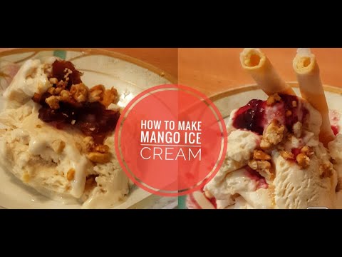 HOW TO MAKE ICE CREAM | easy steps | MANGO ICE CREAM 😋🍦#icecream# ...