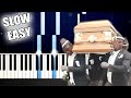 Coffin Dance - SLOW EASY Piano Tutorial by PlutaX