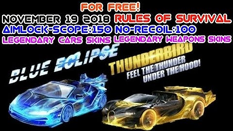 ROS/November 19 2018 AimLock-Scope:150% NoRecoil:100% Free Legendary Skins CARS&WEAPONS/X-ray