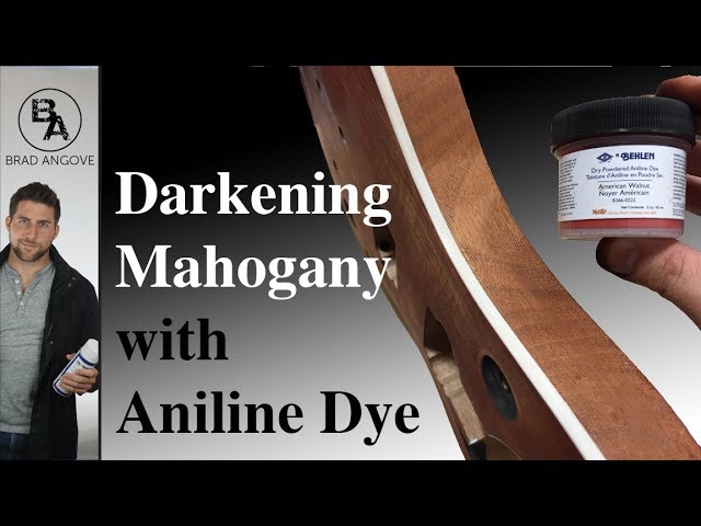 Mahogany Stain Color Using Wood Dyes 