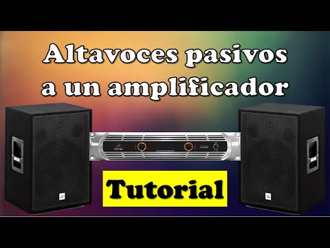 Video: Cómo Conectar Altavoces Pasivos