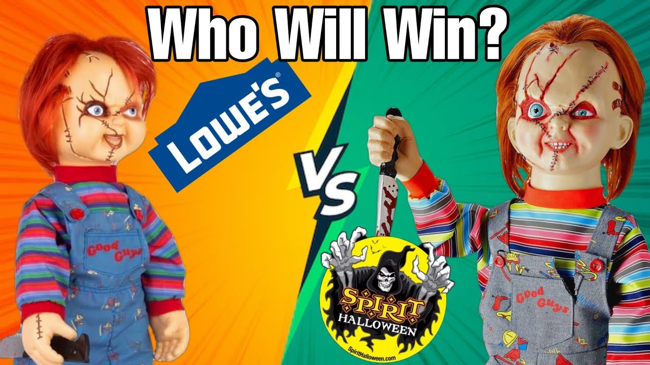 Lowes Halloween Chucky Vs Spirit Halloween Chucky | Celebrity Death Match!
