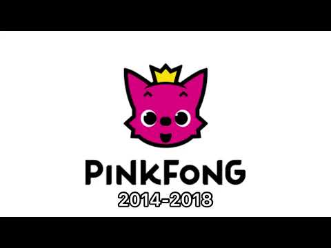 Pinkfong historical logos