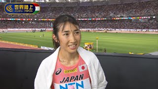 田中希実インタビュー「日本記録は狙っていた」【世界陸上ブダペスト/女子5000m予選】
