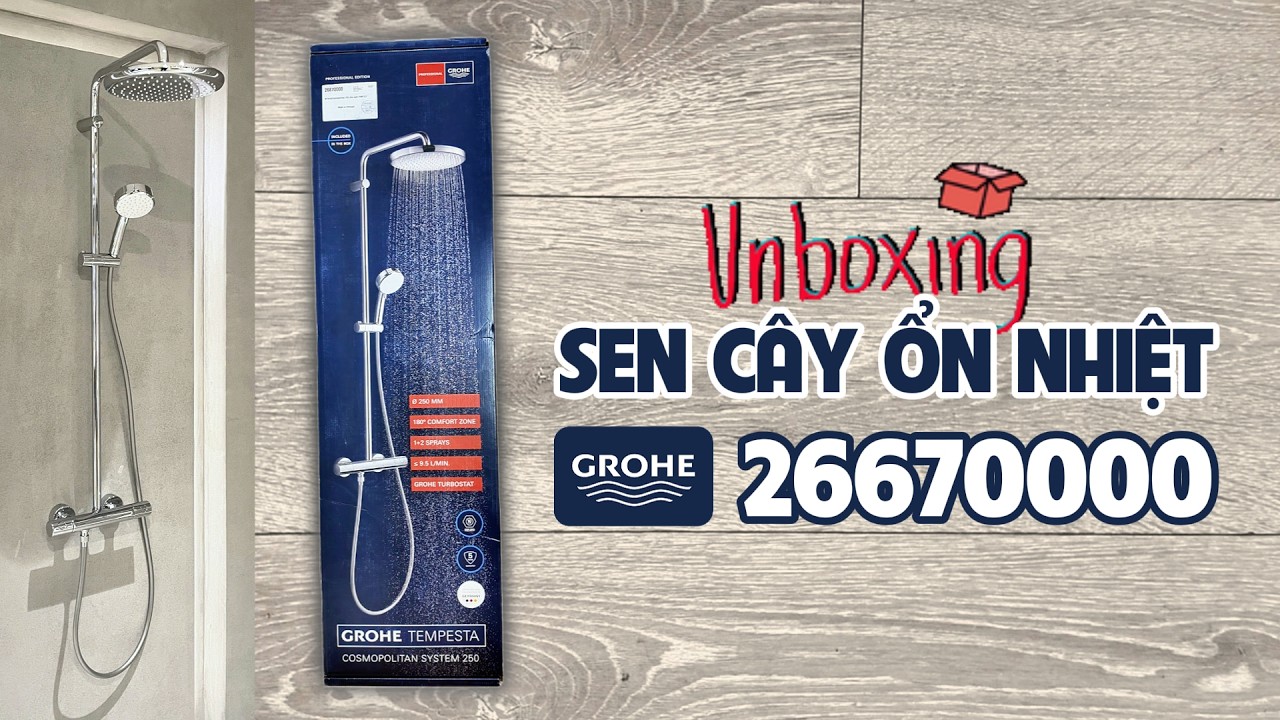 Bộ cây sen tắm ổn nhiệt Tempesta Cosmopolitan 250 GROHE 26670000