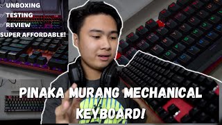 Mechanical Keyboard Shopee | V2S KM300 Mechanical Keyboard Unboxing   Quick Testing and Review