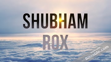 Intro for shubham rox || first look of intro || official intro.