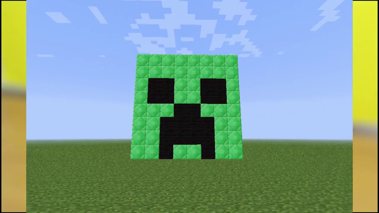 Как нарисовать лицо крипера