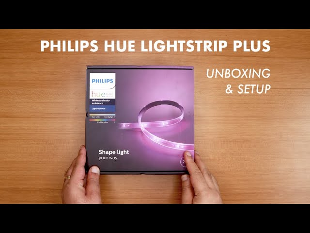 optioneel Concurrenten Stijgen Philips Hue 2m Lightstrip Plus | Unboxing & Setup | Philips Led Strip -  YouTube