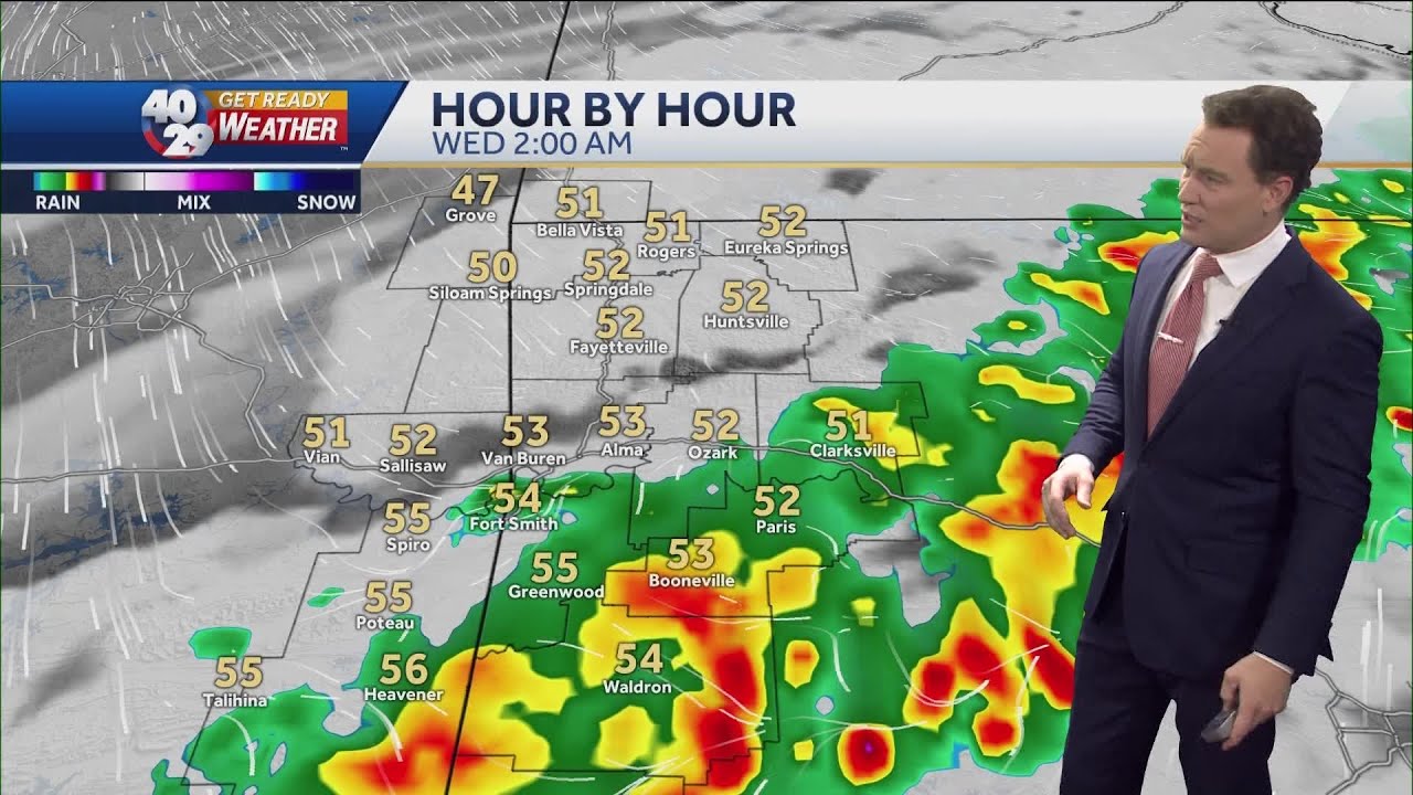 High chances of rain in the River Valley tonight - YouTube