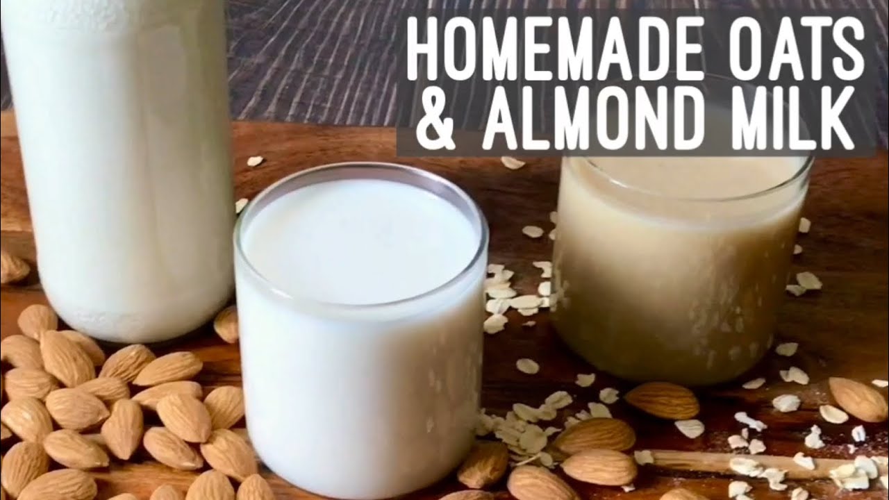 Homemade Oats & Almond Milk Vegan Plant Milk Recipe How to make