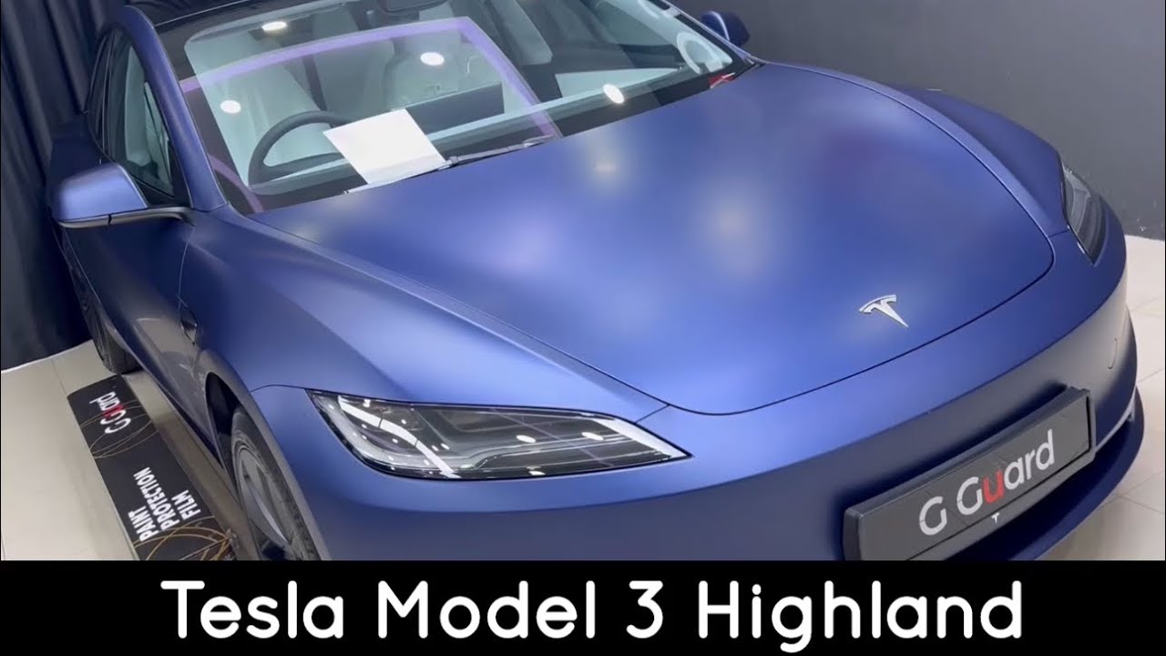 2023 Tesla Model 3 Highland has chosen G Guard MATTE (8 mils) for a full  car protection 