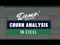 Churn Analysis in Excel Demonstration