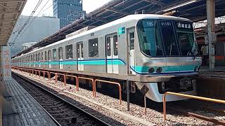 【臨時ダイヤによる行き先変更】東京メトロ東西線07系101F(トプナン) 各駅停車茅場町行き 中野駅発車