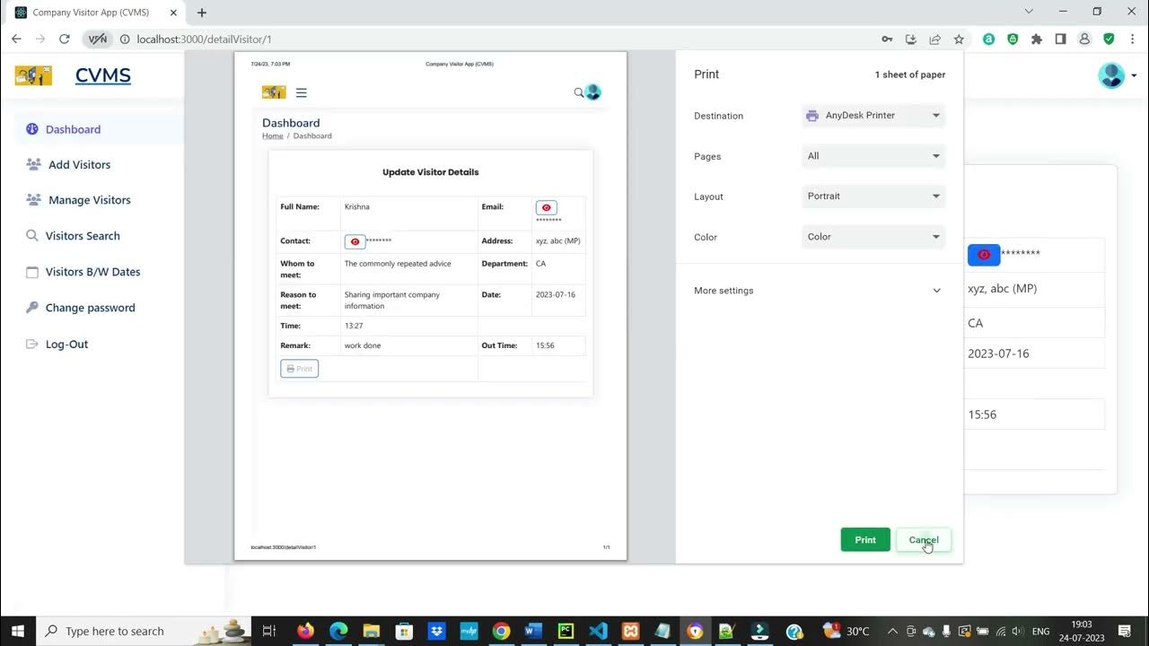 Company Visitor Management System using ReactJS, NodeJS and MYSQL YouTube