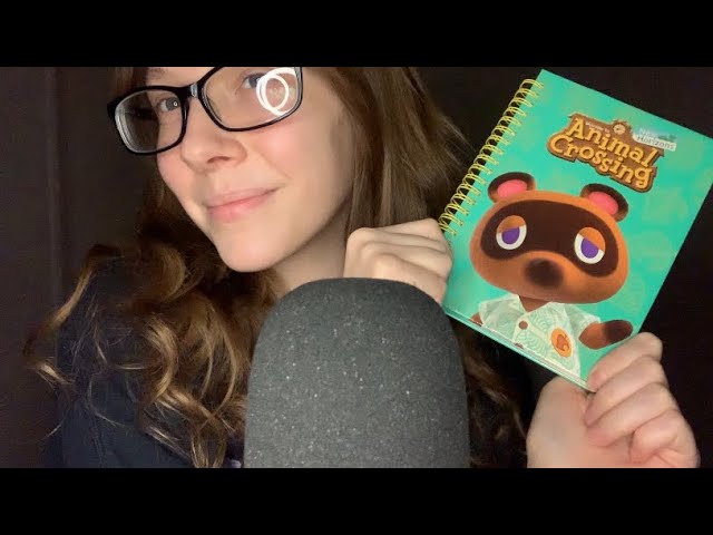 ASMR Tapping On An Animal Crossing Spiral Notebook | No Talking