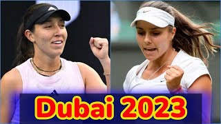 Viktoriya Tomova vs Jessica Pegula .. Highlights .. R2.. Dubai 2023
