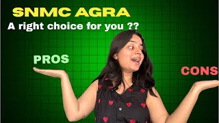 PROS & CONS of SNMC AGRA || boys hostel || mess || new hostel everything explained in detail ๐ธ#snmc
