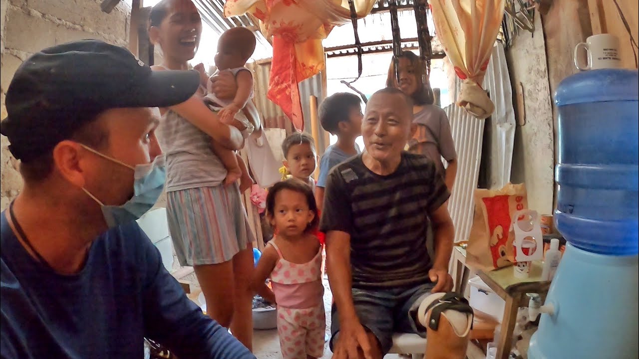 Deserving Filipino Man Gets New Prosthetic Leg   Daddy Lou     Update at Cecil's with drone