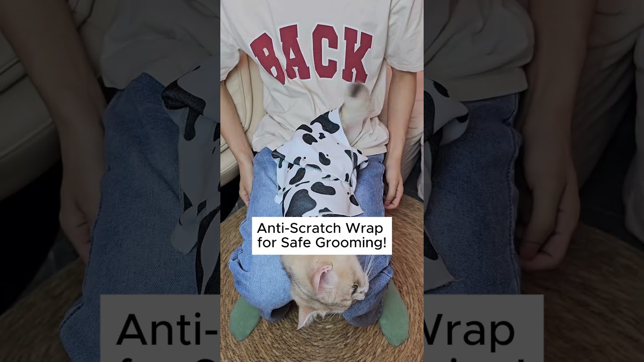 Stress-Free Cat Grooming: The Anti-Scratch Nail Clipper Restraint Wrap