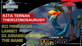 KITA TERNAK THERIZINOSAURUS SI PENCAKAR LAGIT DI JURASSIC WORLD THE GAME!!! screenshot 5