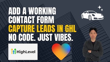 How to Add a Working Contact Form to AI Landing Page for Auto Detailing (GoHighLevel + Lovable)