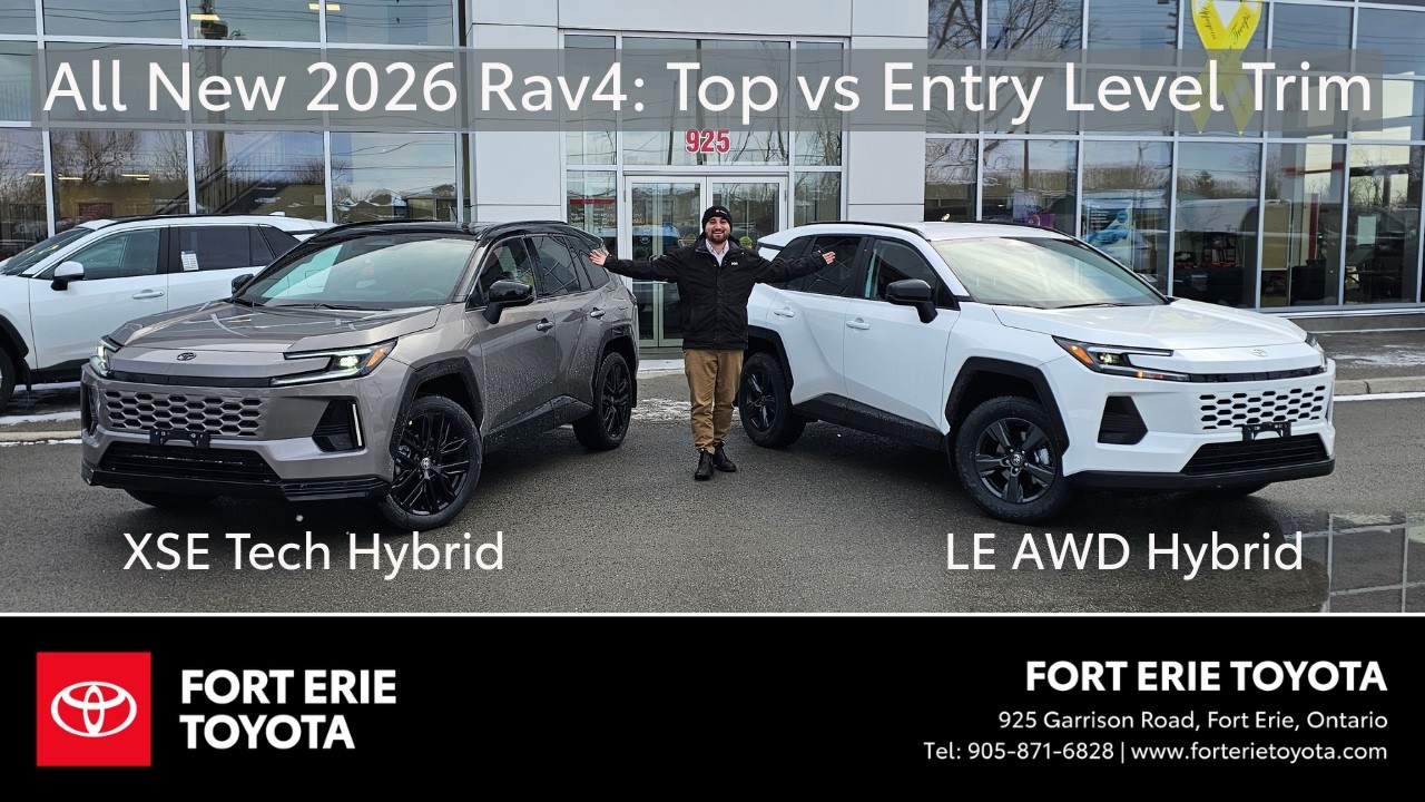 Comparing the Top vs Entry Level 2026 Rav4