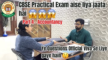 Accounts LIVE Practical VIVA Exam CBSE/ISC Boards 2025 💯