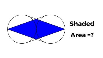 Area of the "Parallelogram" Between two Circles | Geometry math problem | Math riddle