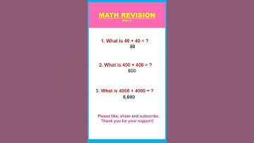MATH QUIZ  II  ADDITION  II  PART 3  #shorts