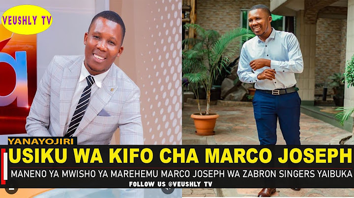 Haya ndiyo maneno ya mwisho ya Marco Joseph wa Zabron singers usiku wa kifo chake💔🕊️