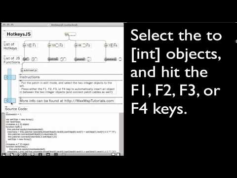 Max For Live Hacknight - Hotkeys JS Demo